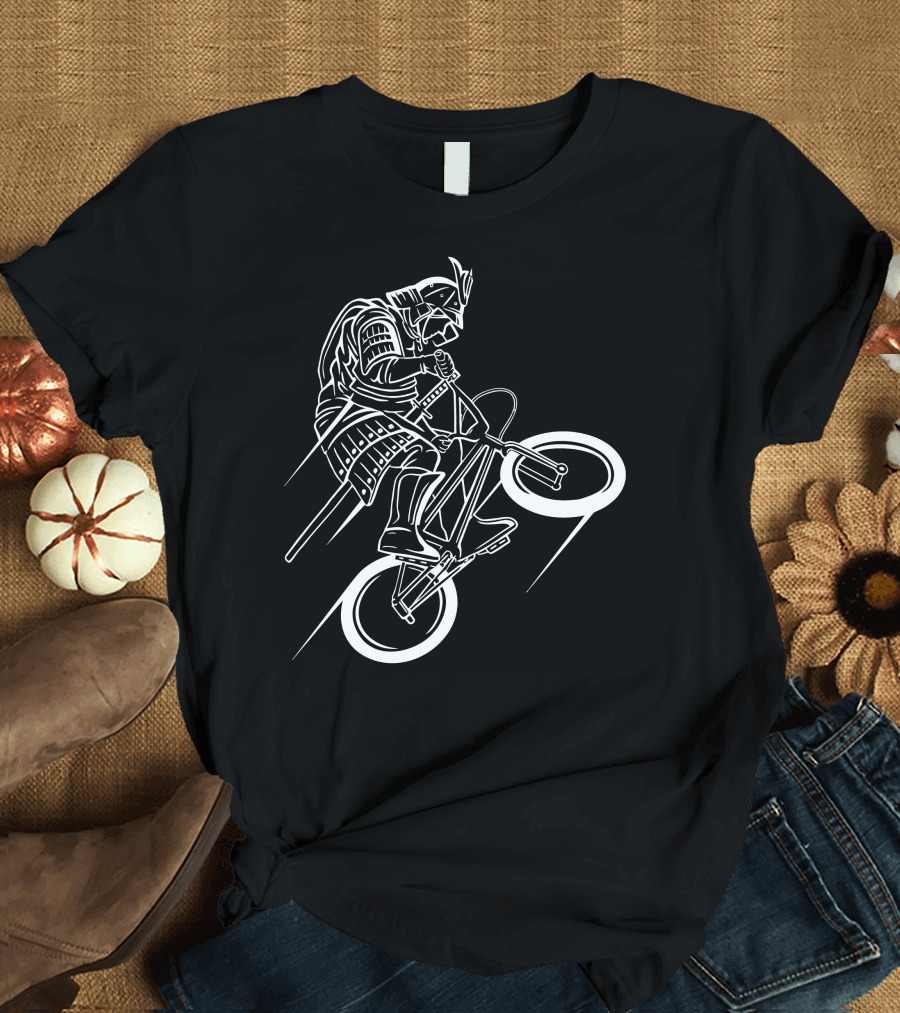 Samurai BMX Bicycle Rider T-Shirt
