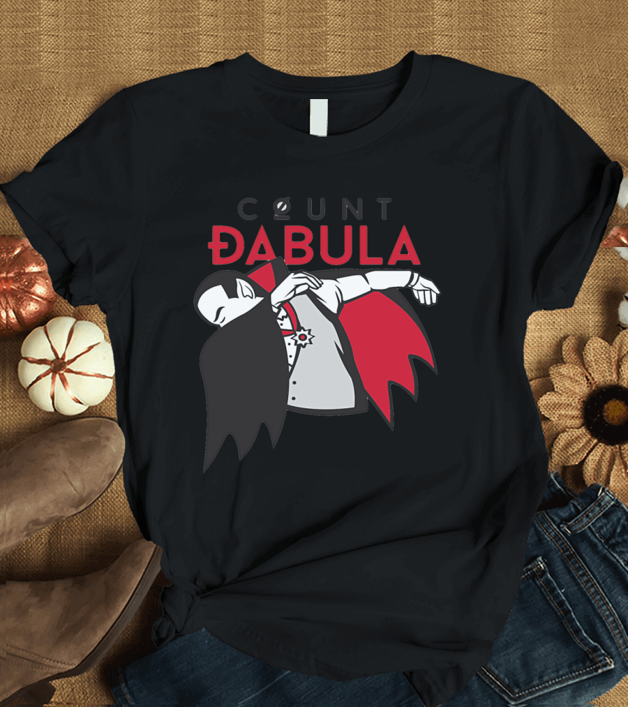 COUNT DABULA Dracula Dab Vampire Gesture Iconic Mashup T-Shirt