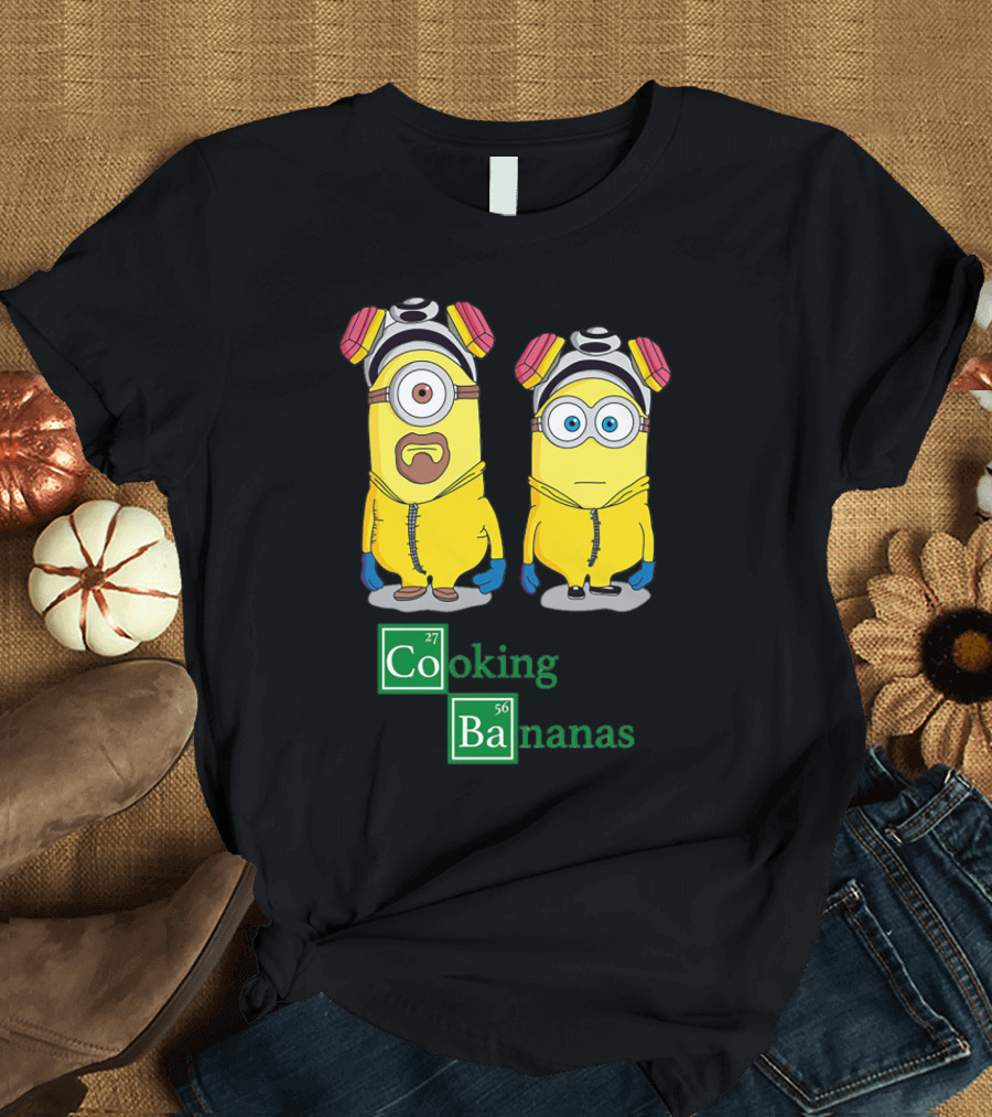 Cooking Bananas Minion Parody with Breaking Bad Style Elements T-Shirt
