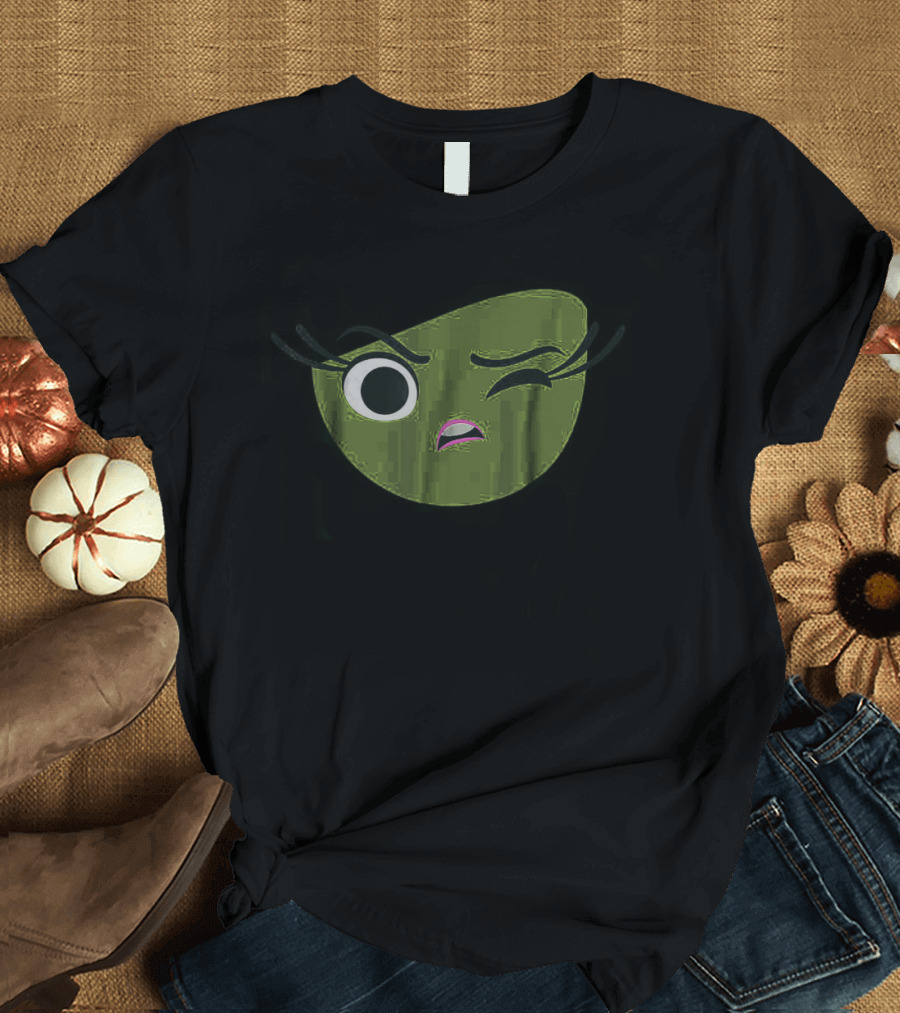 Disney Pixar Inside Out Disgust Character Winking Expression T-Shirt