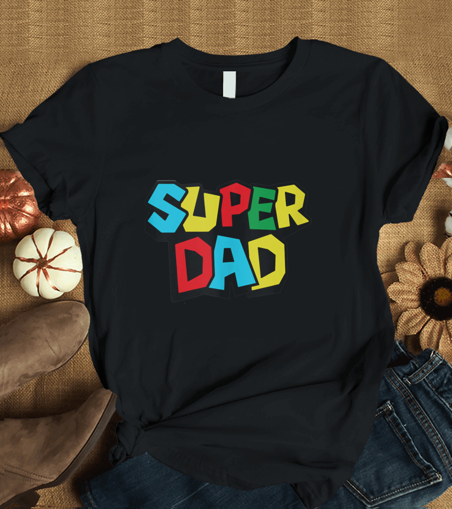 Super Dad Mario Bros Vintage Classic T-Shirt