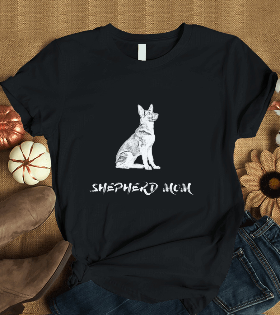 Shepherd Mom Vintage Distressed Grunge German T-Shirt