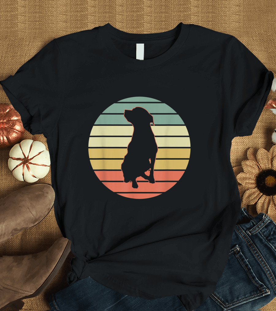 Labrador Retriever Black Yellow Lab Sunset T-Shirt