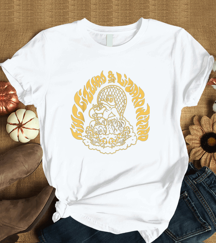 King Gizzard and the Lizard Wizard Psychedelic Skull and Mushroom T-Shirt
