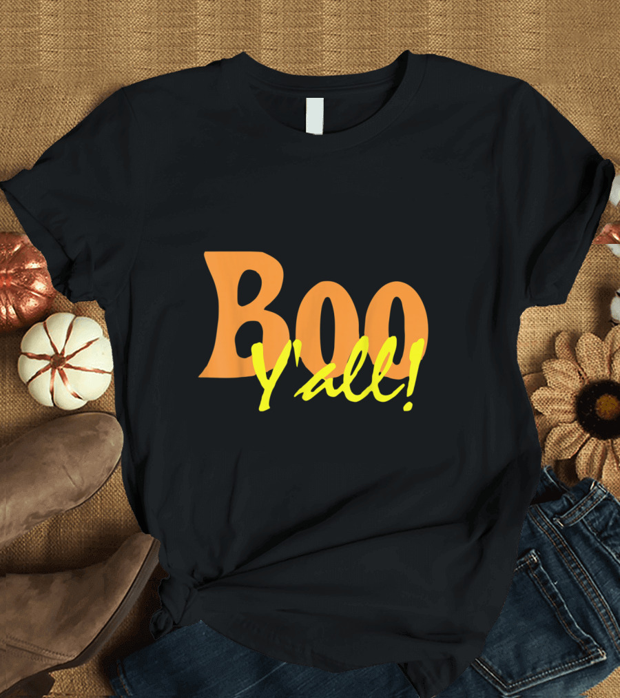 Boo Y'all Halloween Southern Style Pop T-Shirt