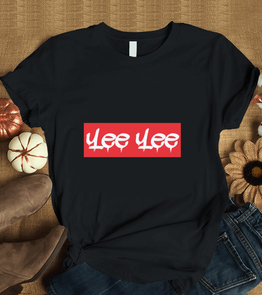 Yee Yee Red Box Logo Drip T-Shirt