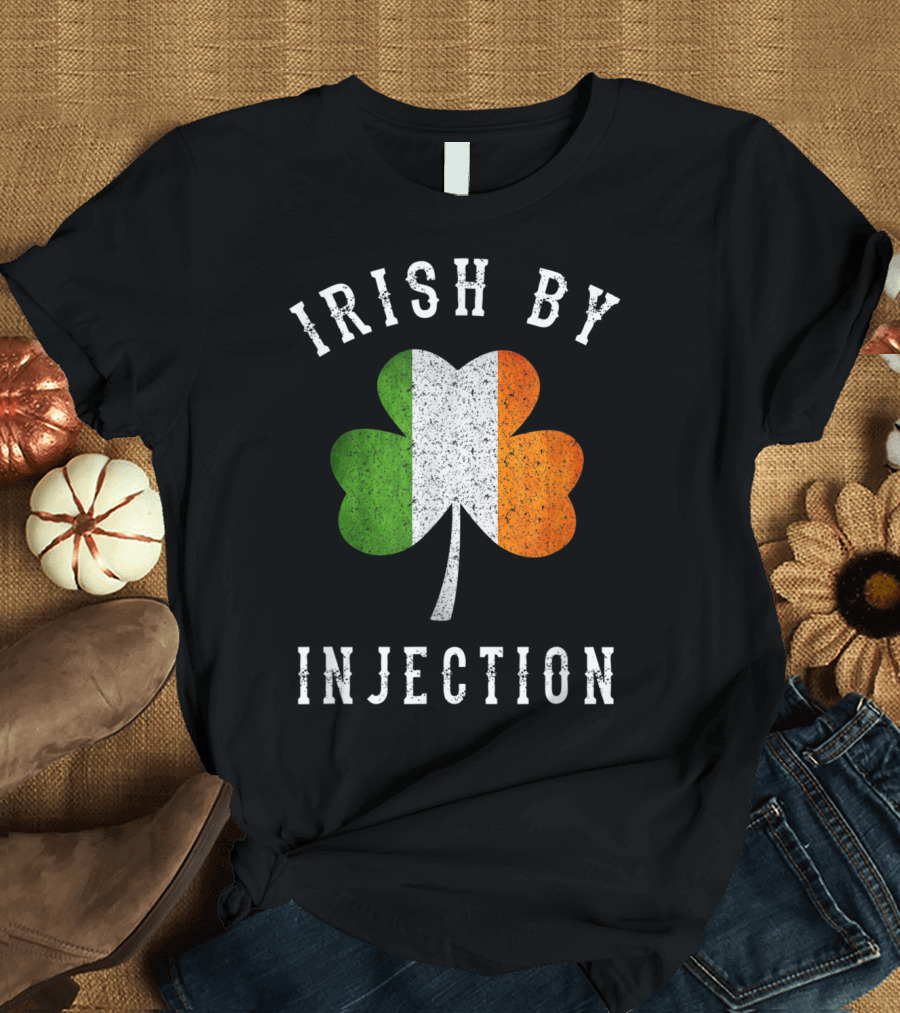 Irish by Injection Shamrock Flag T-Shirt