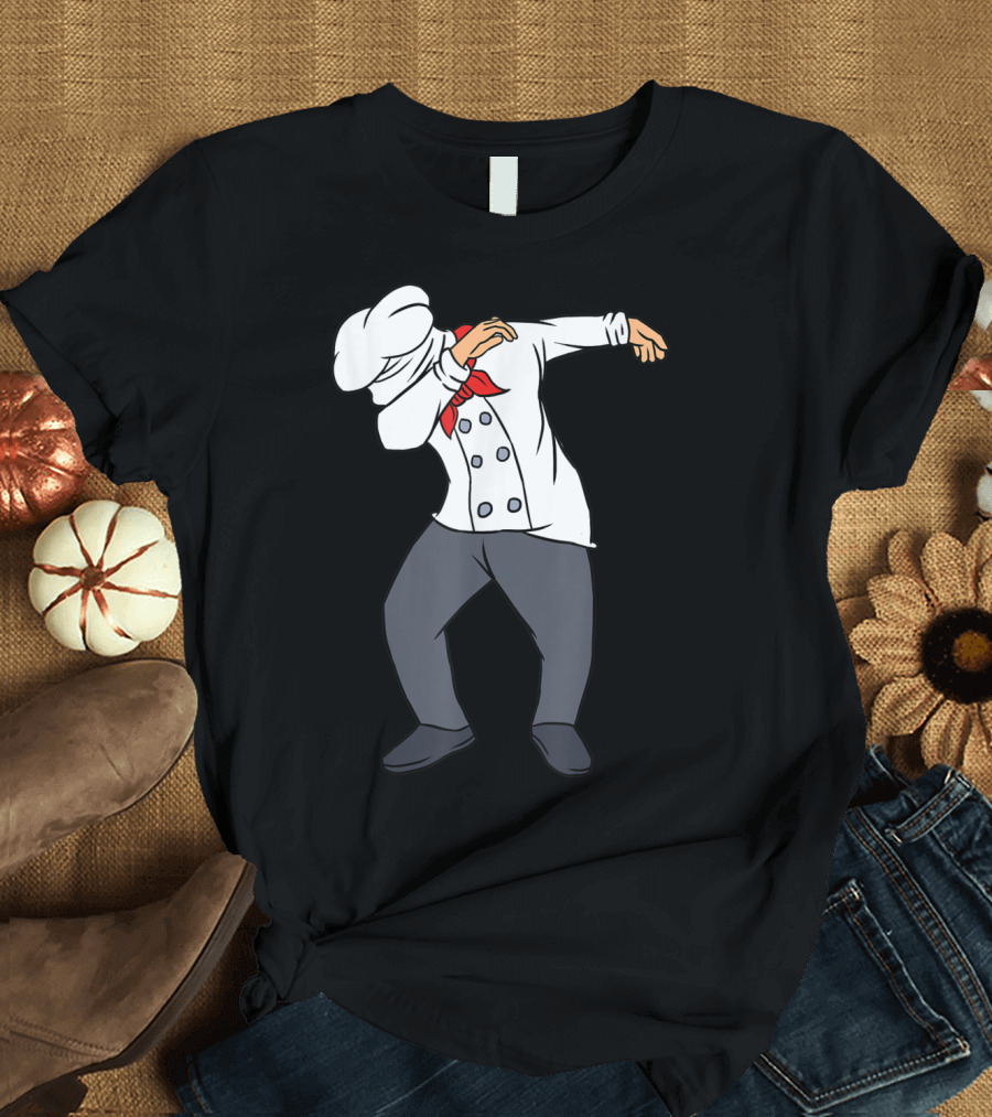Dabbing Chef Funny Chief Cook Profession T-Shirt