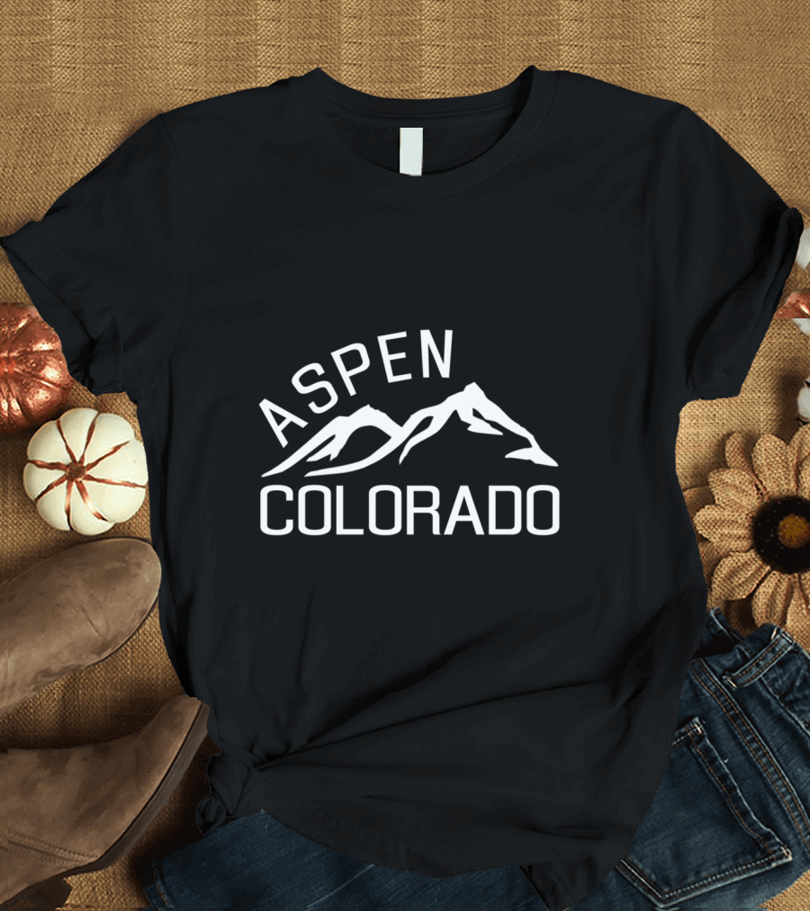 Aspen Colorado Skiing Snowboarding Hiking Mountain Adventure T-Shirt
