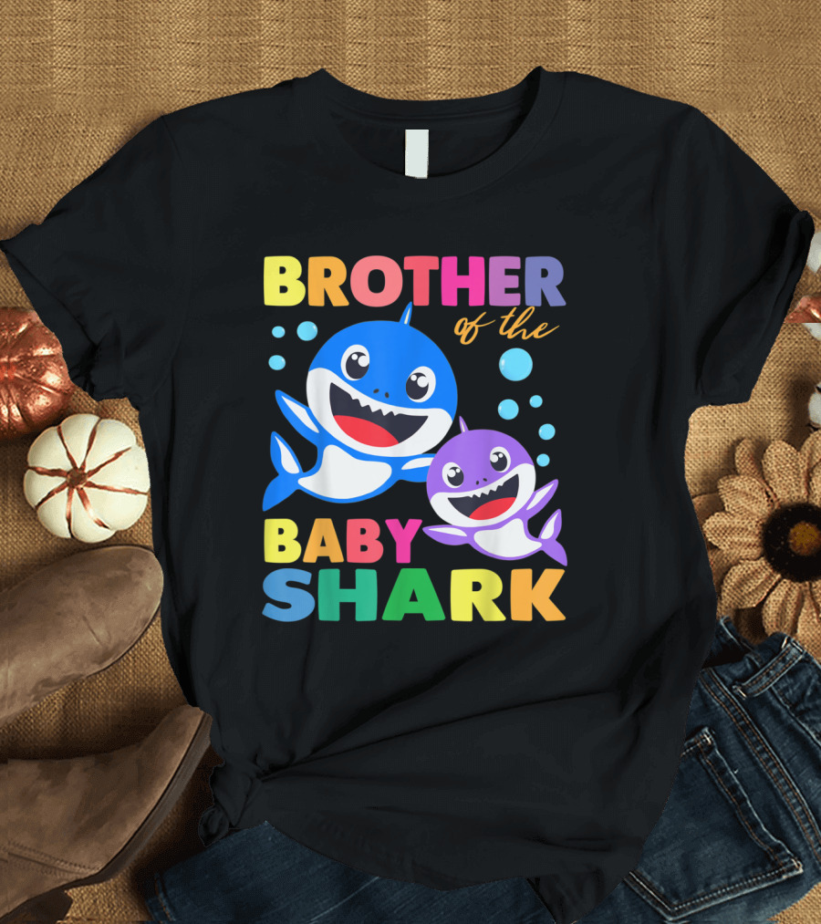 Brother of the Baby Shark Birthday Brother Shark Party T-Shirt