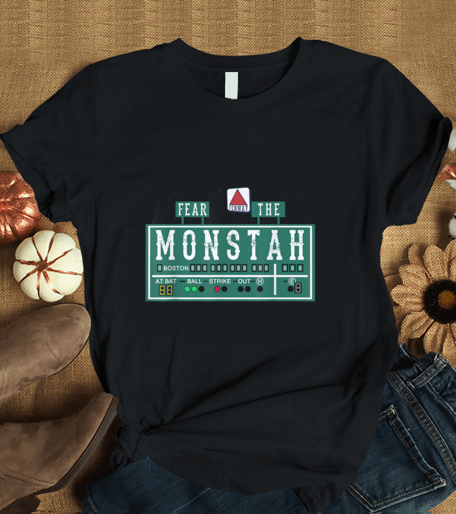 Fear the Monstah Fenway Boston Baseball Monster T-Shirt