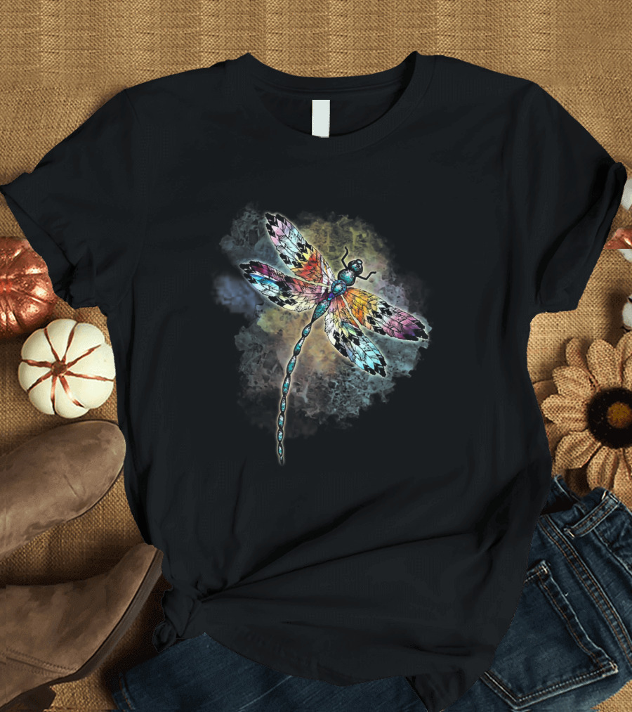 Colorful Dragonfly The Change Inside Of Me T-Shirt