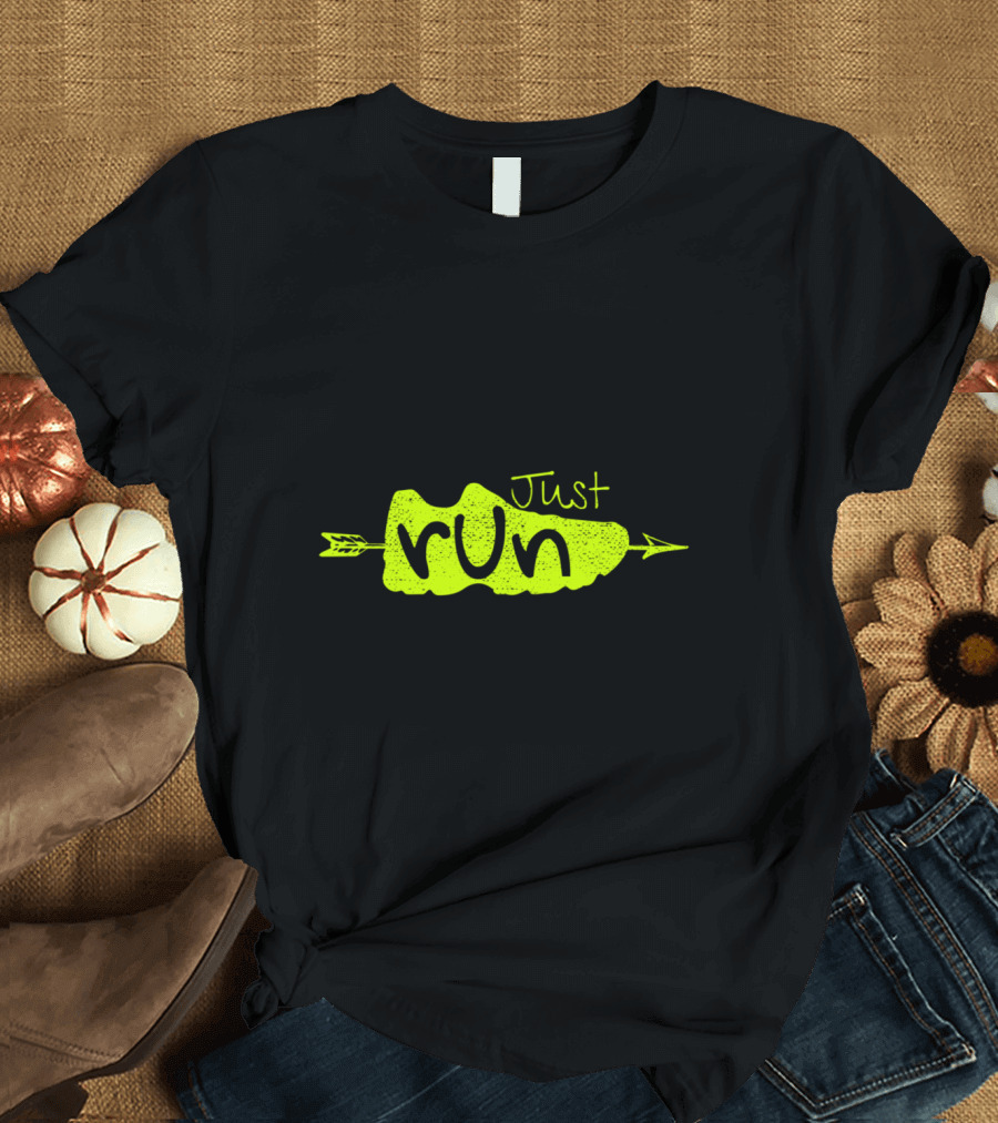 Just Run XC Cross Country Runner Arrow T-Shirt