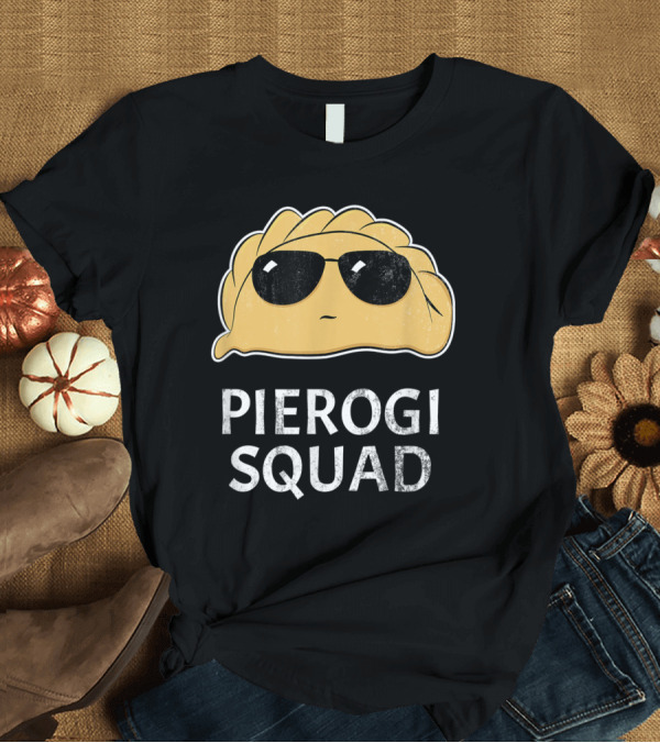 T-Shirt: Pierogi Squad Poland Icon Featuring Cool Dressed Pierogi T-Shirt Pierogi Squad Poland Icon Featuring Cool Dressed Pierogi T-Shirt