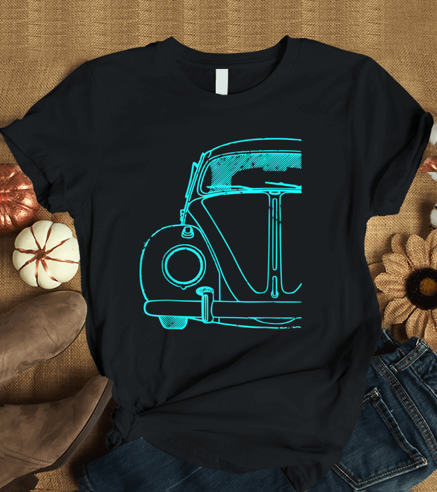Retro California Love Vintage Beetle Buggy Car Auto T-Shirt