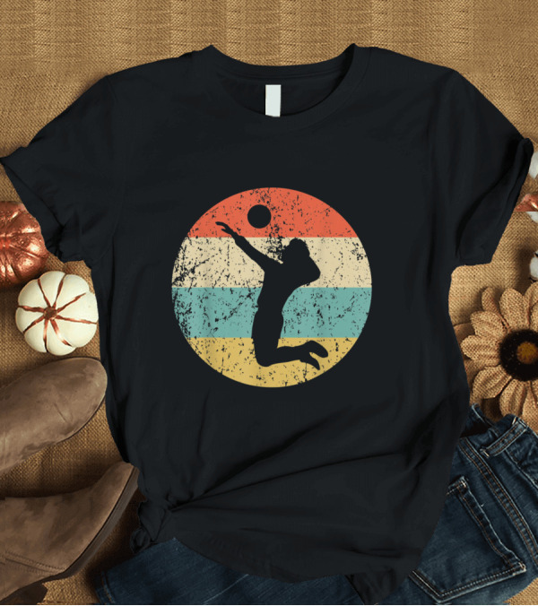 T-Shirt: Vintage Volleyball Player Retro T-Shirt Vintage Volleyball Player Retro T-Shirt