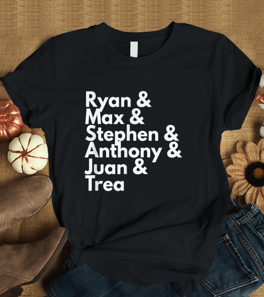 Washington Baseball Fan Series Ryan Max Stephen Anthony Juan Trea Names T-Shirt