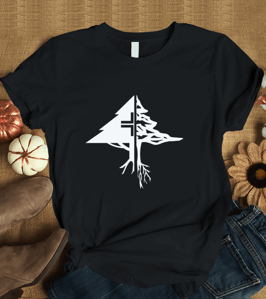 LRG Tree and Roots Symmetrical Monochrome T-Shirt