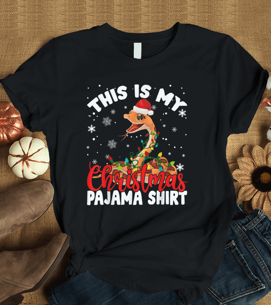 THIS IS MY CHRISTMAS PAJAMA SHIRT FUNNY SNAKE T-Shirt