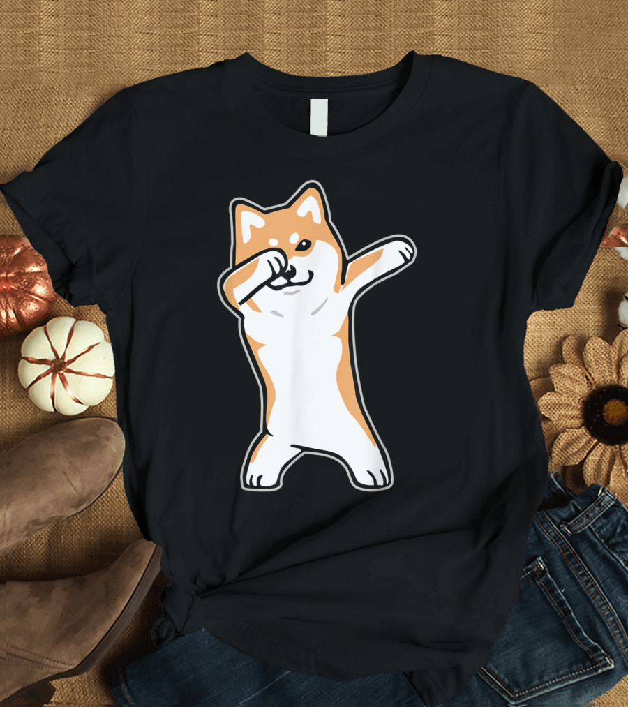 Dog Meme Dabbing Shiba Inu Doge T-Shirt