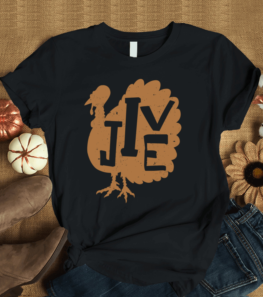 Jive Turkey Thanksgiving Holiday Dinner Retro Turkey T-Shirt