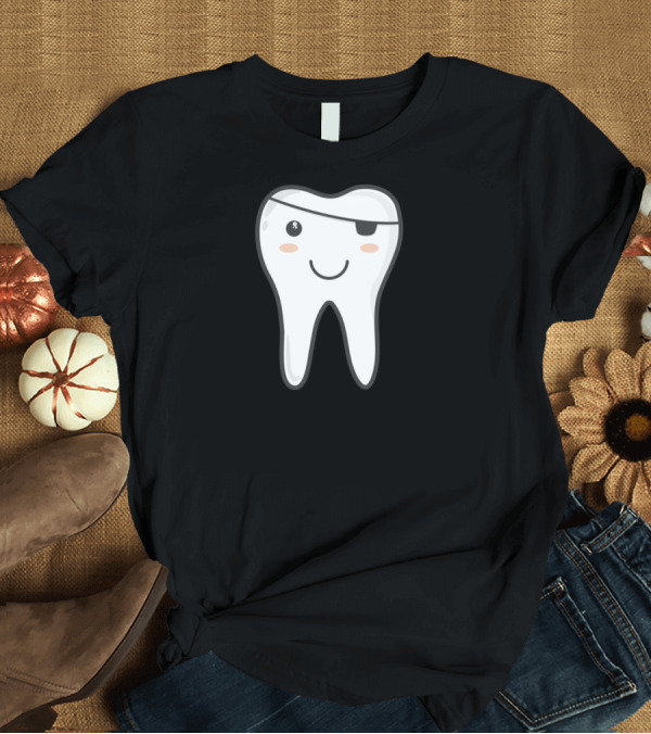 T-Shirt: Dental Pirates Smiling Tooth with Eyepatch T-Shirt Dental Pirates Smiling Tooth with Eyepatch T-Shirt