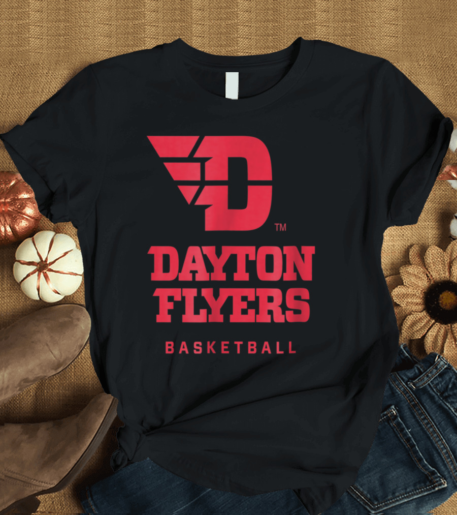 Dayton Flyers Basketball University Logo D TM T-Shirt