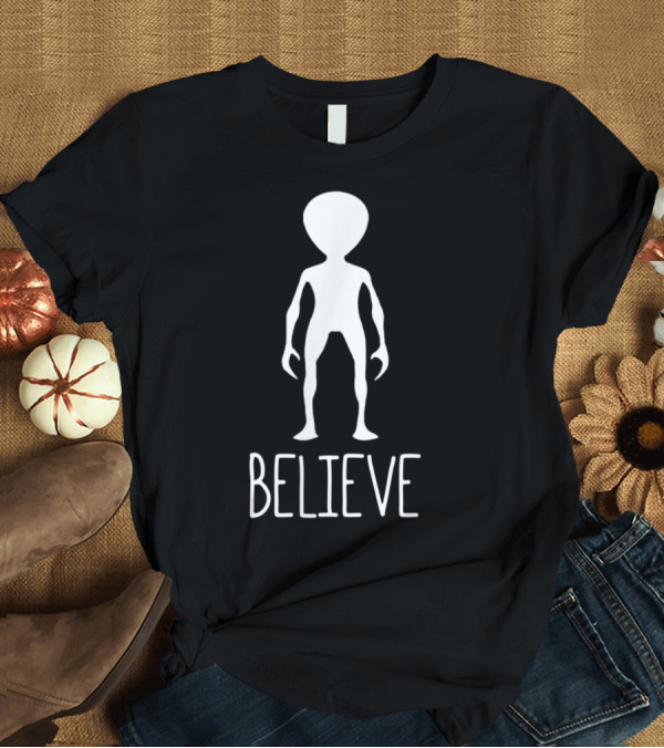 T-Shirt: Believe Alien Supernatural Science Fiction T-Shirt Believe Alien Supernatural Science Fiction T-Shirt