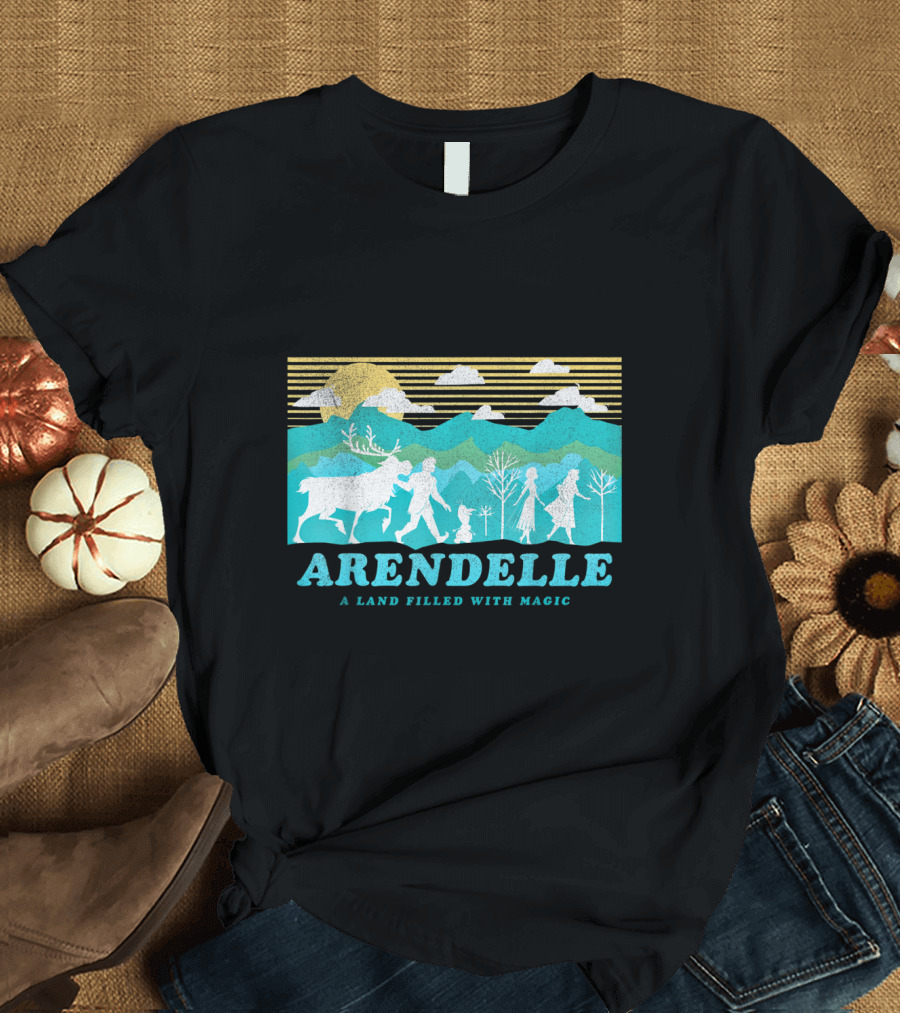 Disney Frozen 2 Arendelle A Land Filled With Magic Group Walking T-Shirt