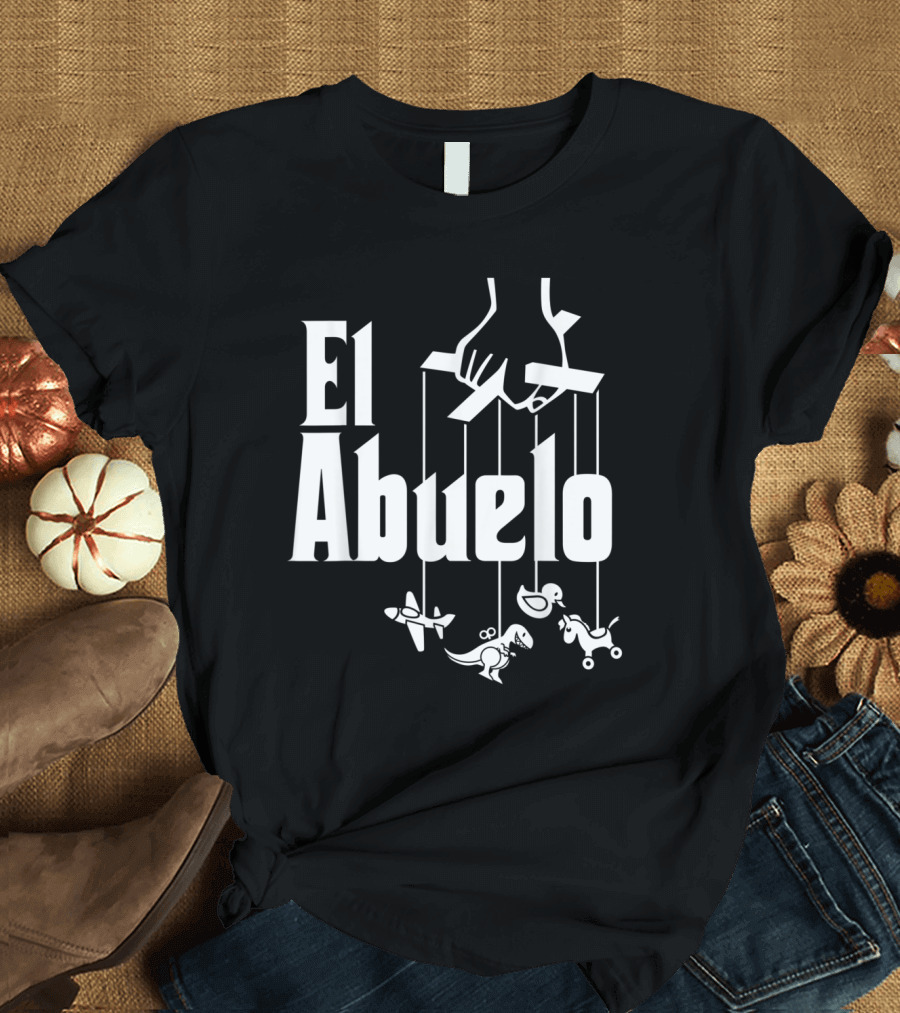 El Abuelo Hand Puppet String Toys Spanish Hispanic Grandfather T-Shirt