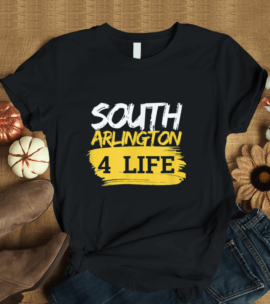 South Arlington 4 Life Bold Yellow Brush T-Shirt