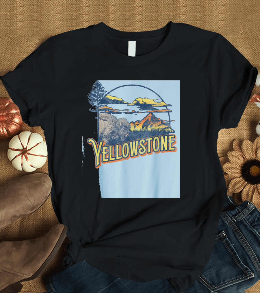 Yellowstone National Park Scenic 80's T-Shirt