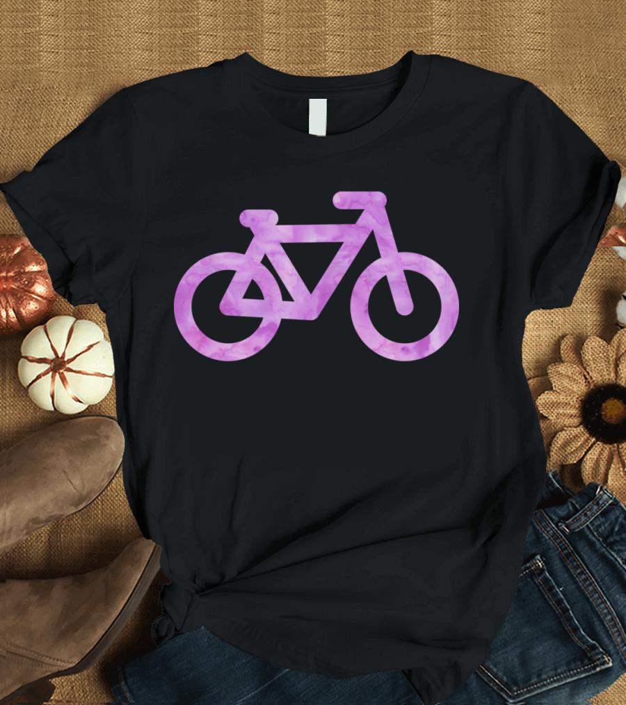 Baby Pink Watercolor Bicycle T-Shirt