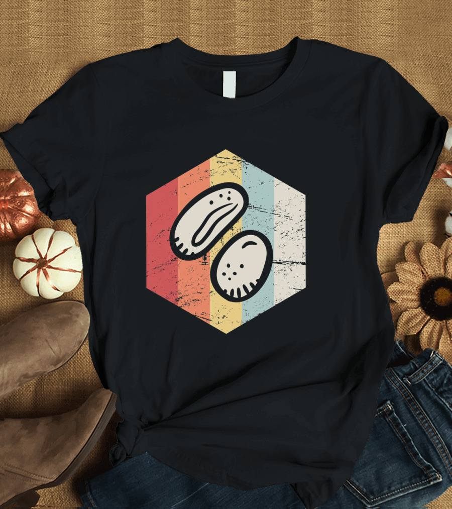 Retro Vintage Striped Lima Bean Farmer T-Shirt