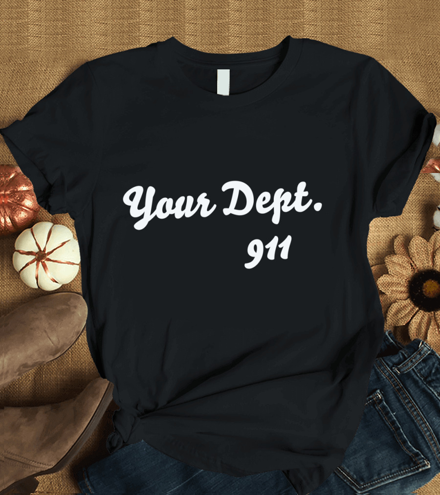 Your Dept 911 Fire Dept Softball Jersey T-Shirt
