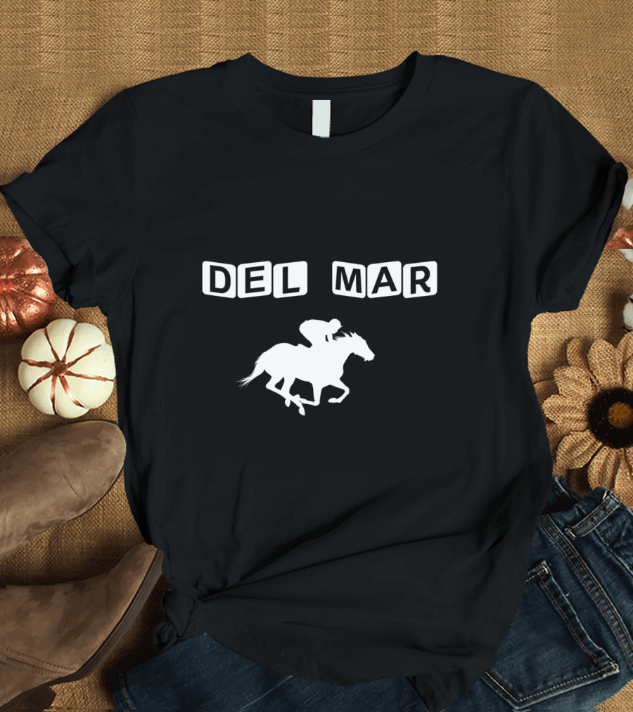 Del Mar Horse Racing Silhouette California T-Shirt