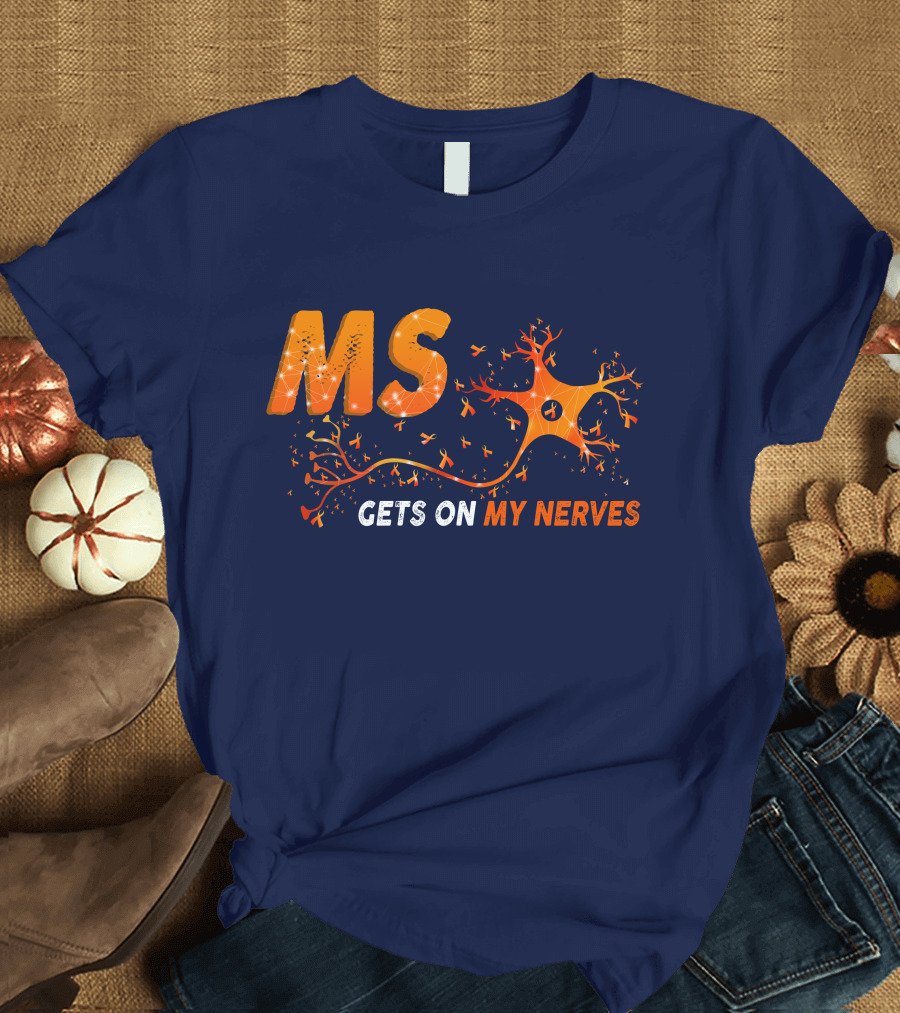 MS Gets on My Nerves with Neuron and Ribbon T-Shirt