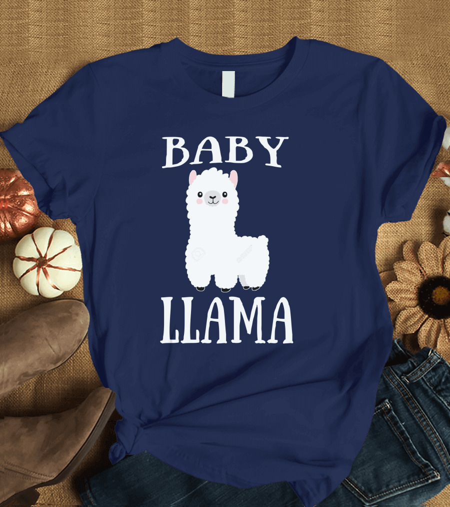 Baby Llama Cute Cartoon Alpaca T-Shirt