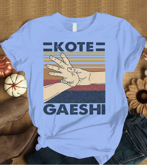 T-Shirt: Kote Gaeshi Retro Style Hand Gesture Martial Arts Technique T-Shirt Kote Gaeshi Retro Style Hand Gesture Martial Arts Technique T-Shirt