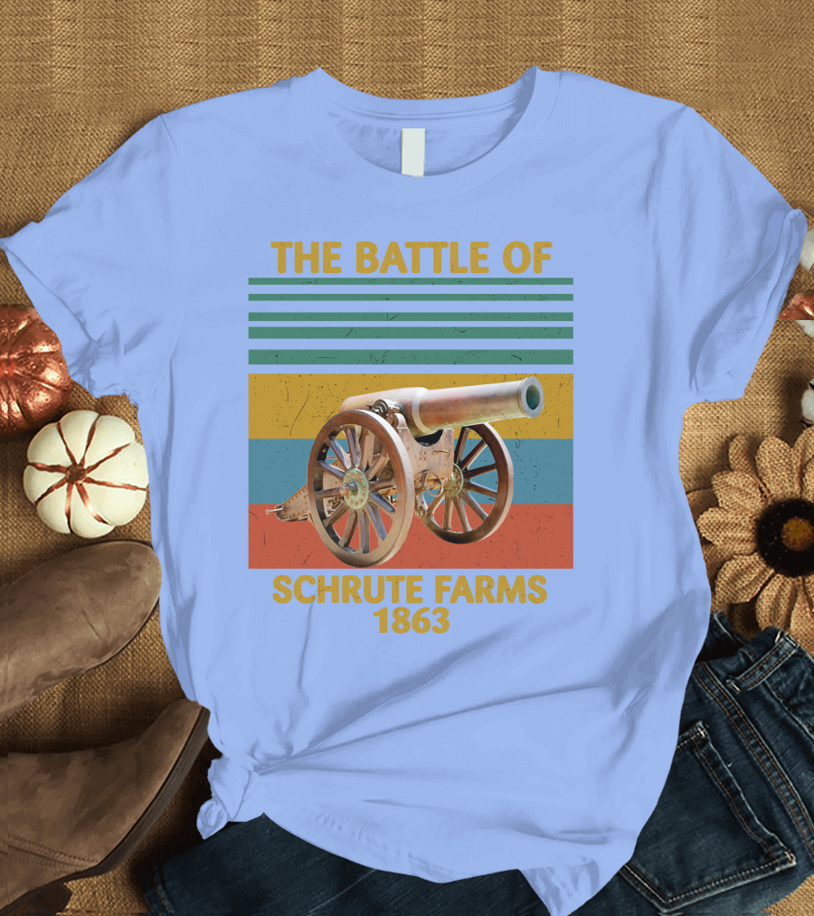 The Battle of Schrute Farms 1863 Cannon Stripes T-Shirt