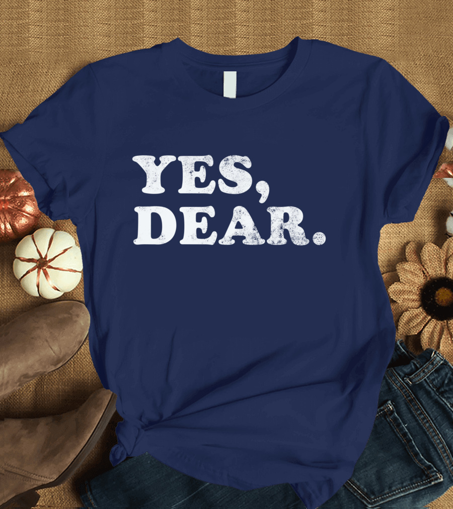 Mens Distressed Yes Dear Mood T-Shirt