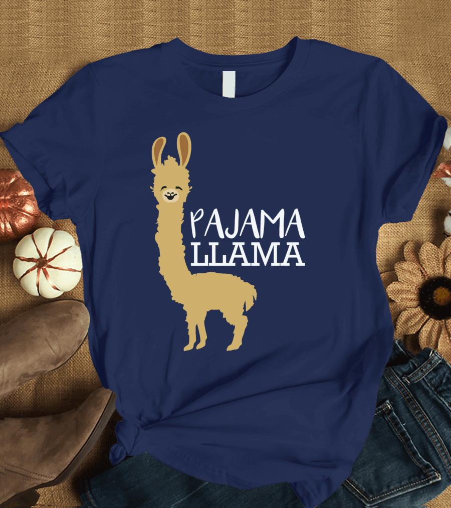 Pajama Llama Funny and Cute Bed Time Pyjama T-Shirt