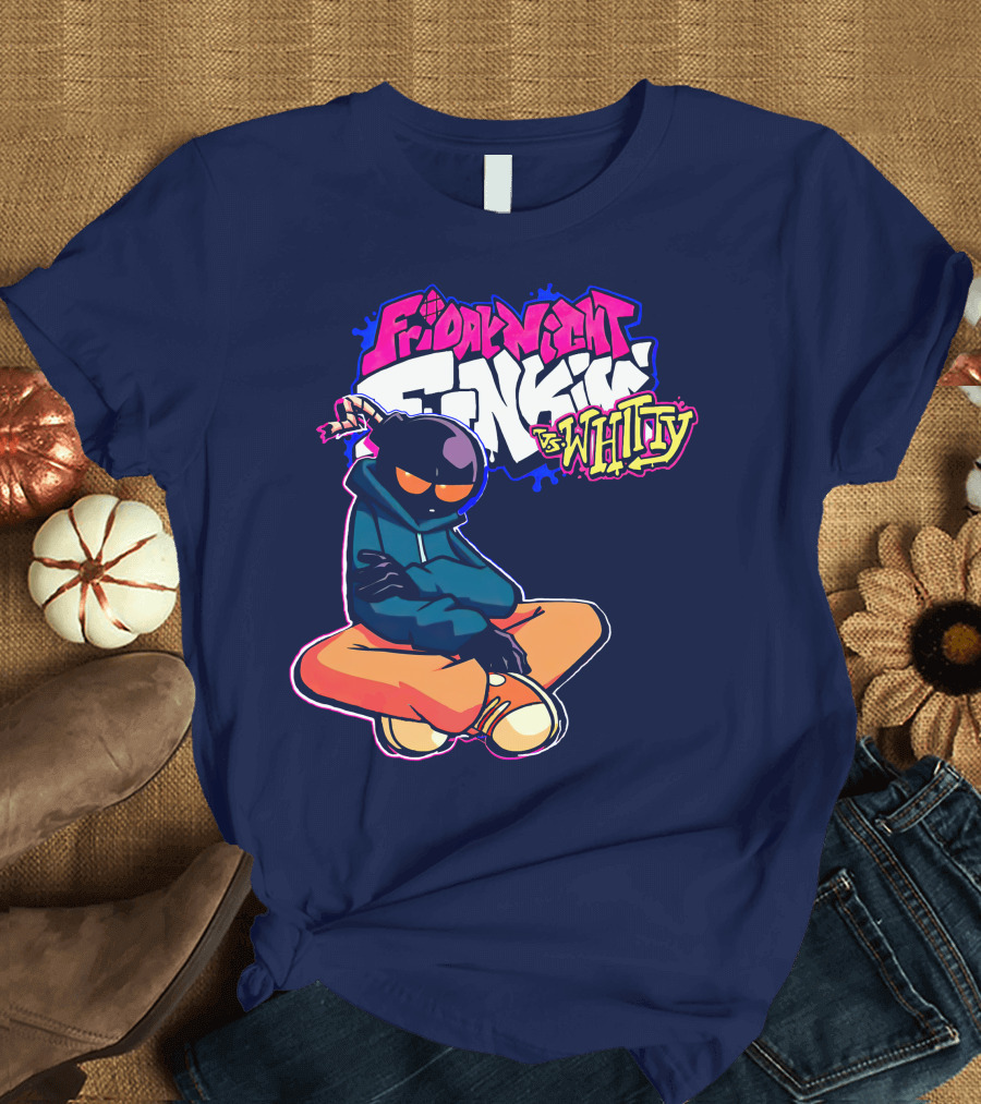 Friday Night Funkin vs Whitty Game Battle Men T-Shirt