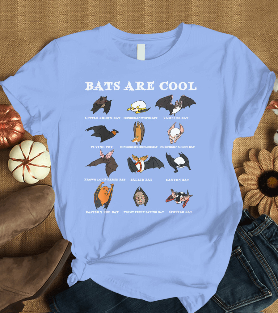 Purple Bats Are Cool Variety Illustrations of Quirky Flying Creatures T-Shirt