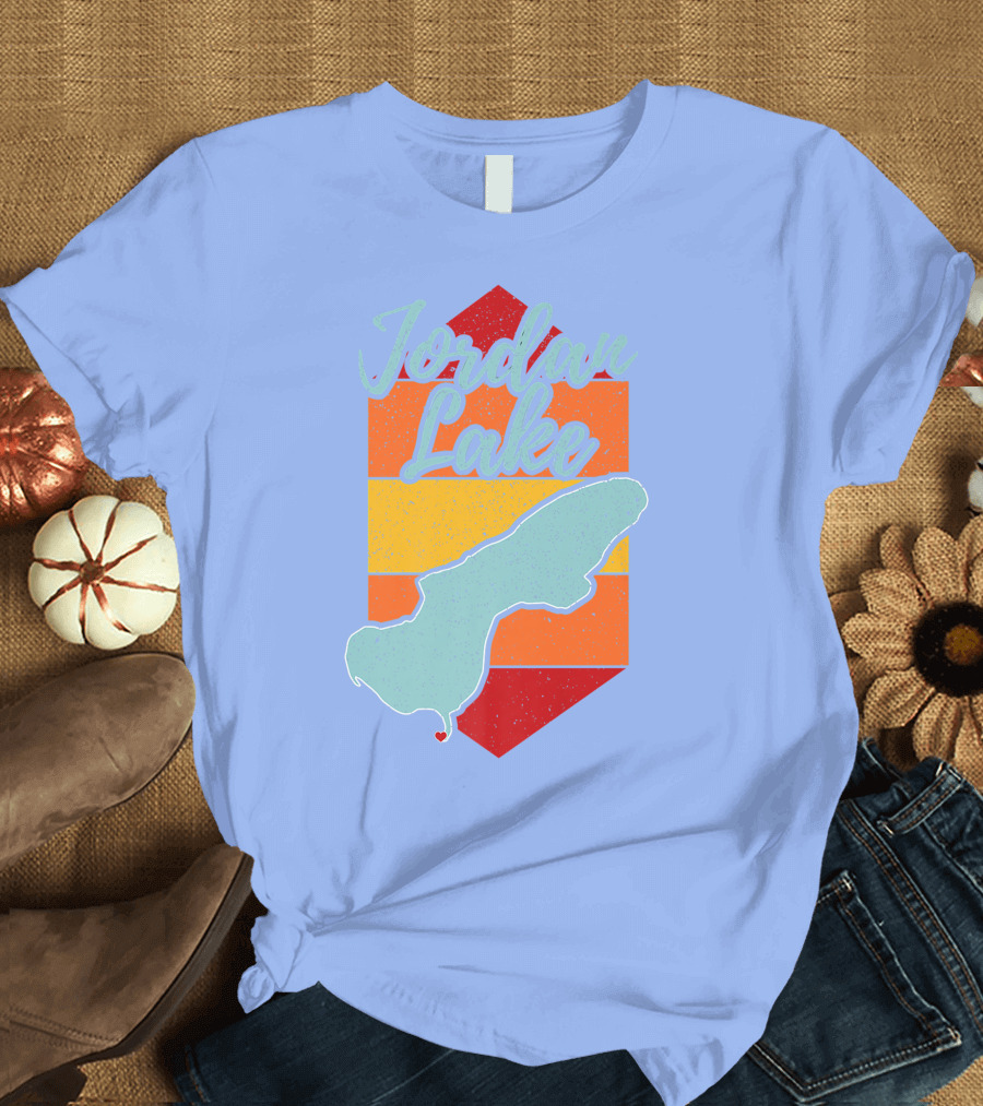 Jordan Lake Retro Map Stripes T-Shirt