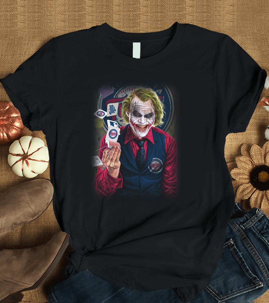 Minnesota Twins Joker MLB Playing Cards T-Shirt
