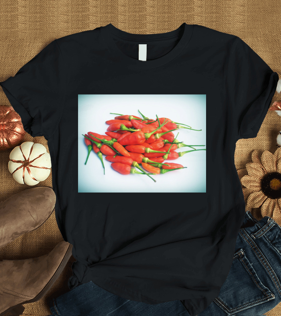 Red Chilli Peppers Abundance Hot and Spicy T-Shirt
