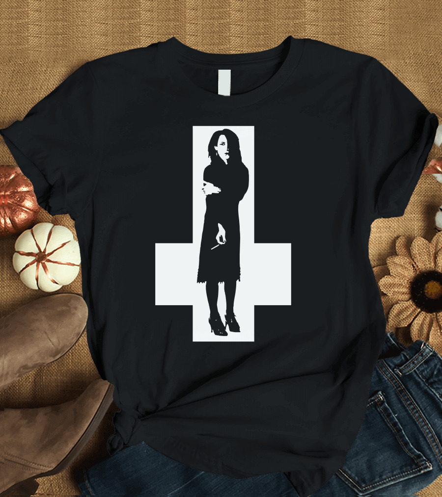 Rozz Williams Gothic Silhouette Cross T-Shirt