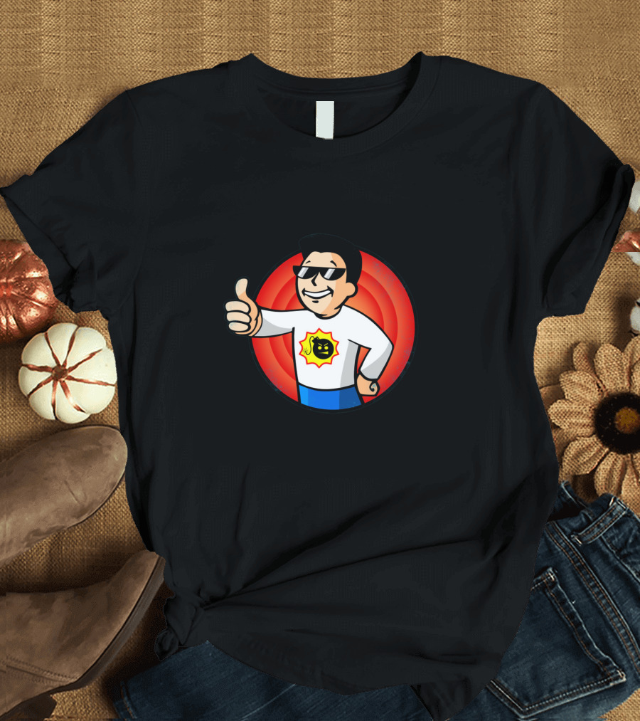 Serious Sam Thumbs Up Vault Boy Mashup T-Shirt
