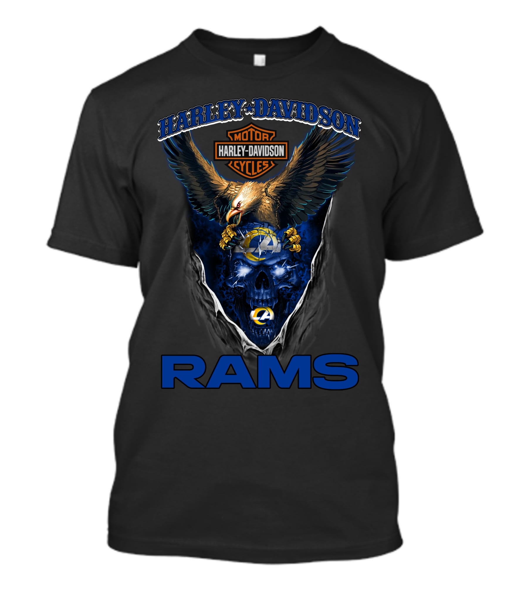 Harley Davidson Los Angeles Rams Hd29Nfl T-Shirt
